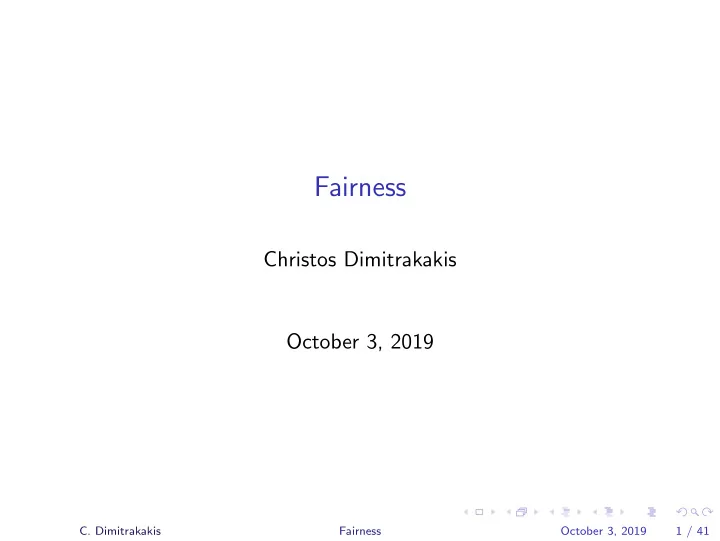 fairness