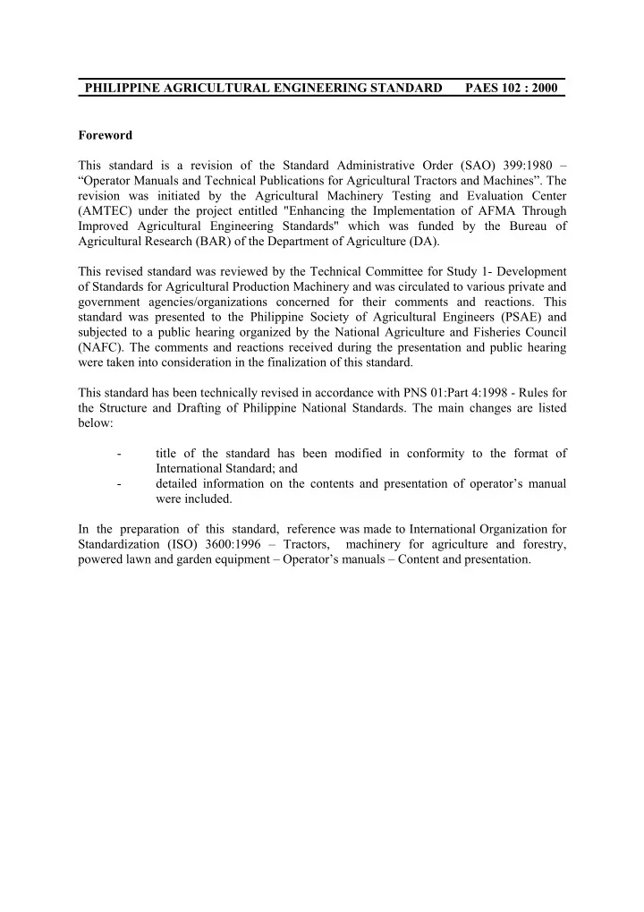 philippine agricultural engineering standard paes 102
