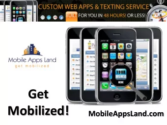 Get  Mobilized!  MobileAppsLand.com  Bob Knows he has to Mobilize!  Yellow Pages are all but Dead