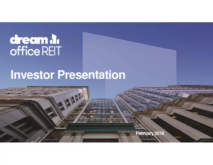 investor presentation