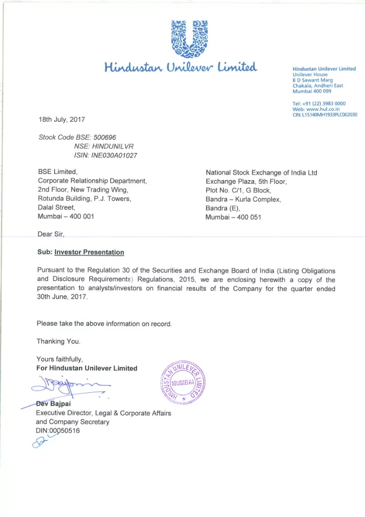 hindustan unilever limited