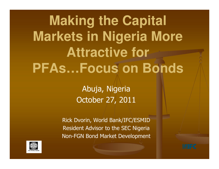 making the capital markets in nigeria more attractive for
