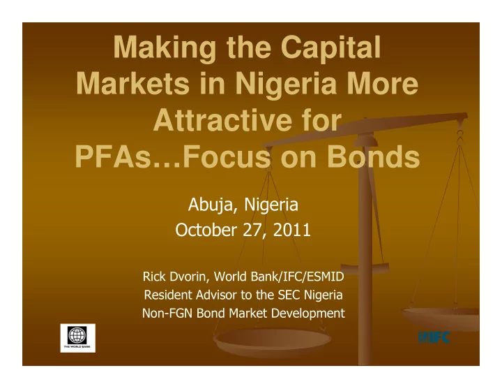 making the capital markets in nigeria more attractive for