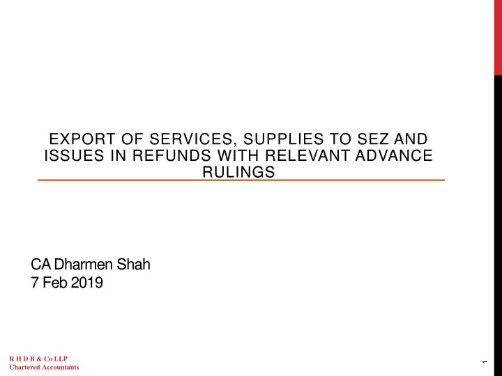 issues in refunds with relevant advance