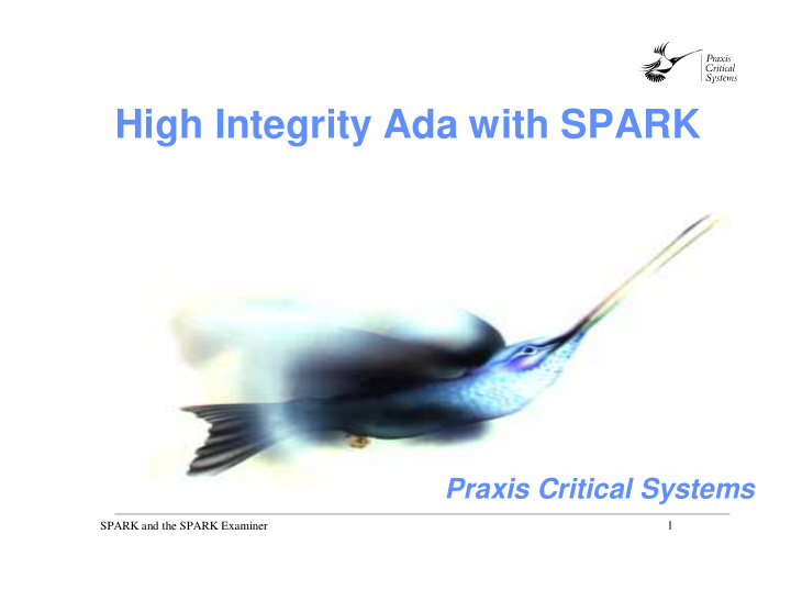 high integrity ada with spark