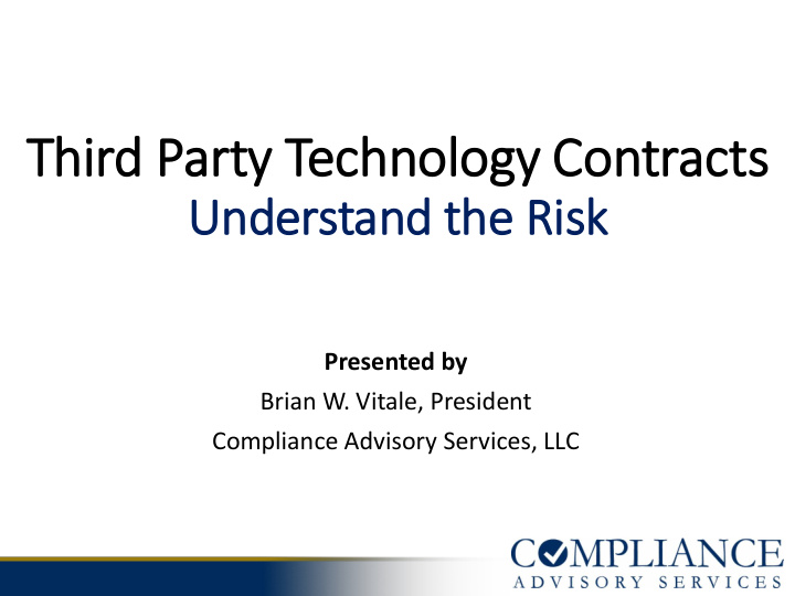 third party technology contracts