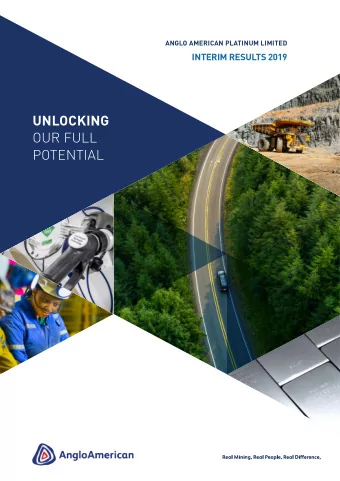UNLOCKING  OUR FULL POTENTIAL  CONTENTS  KEY FEATURES  1  Performance highlights  2  2019 Interim