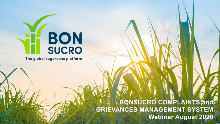 bonsucro complaints and grievances management system