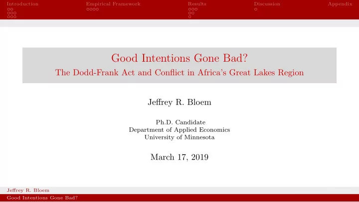 good intentions gone bad
