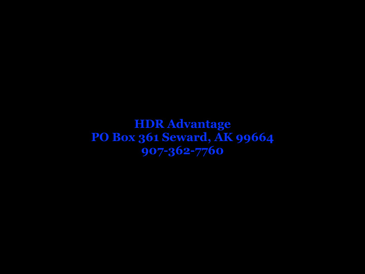 hdr advantage po box 361 seward ak 99664 907 362 7760