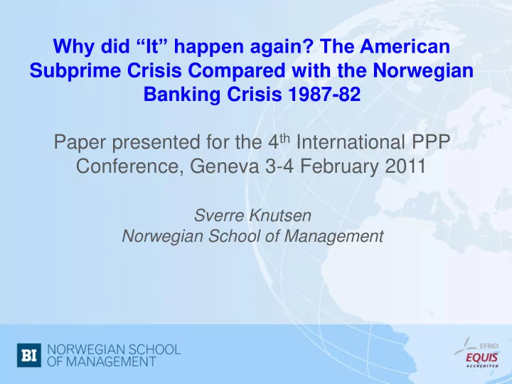 paper presented for the 4 th international ppp