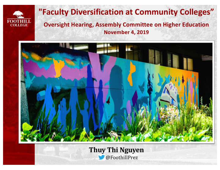 faculty diversification at community colleges