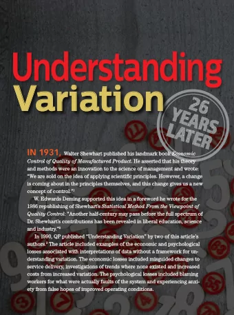 26  YEARS  by Thomas Nolan, Rocco J. Perla  and Lloyd Provost  LATER  In 50 Words  Or Less