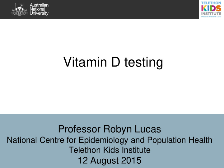 vitamin d testing
