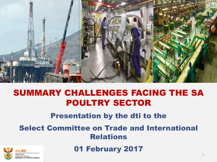 summary challenges facing the sa poultry sector