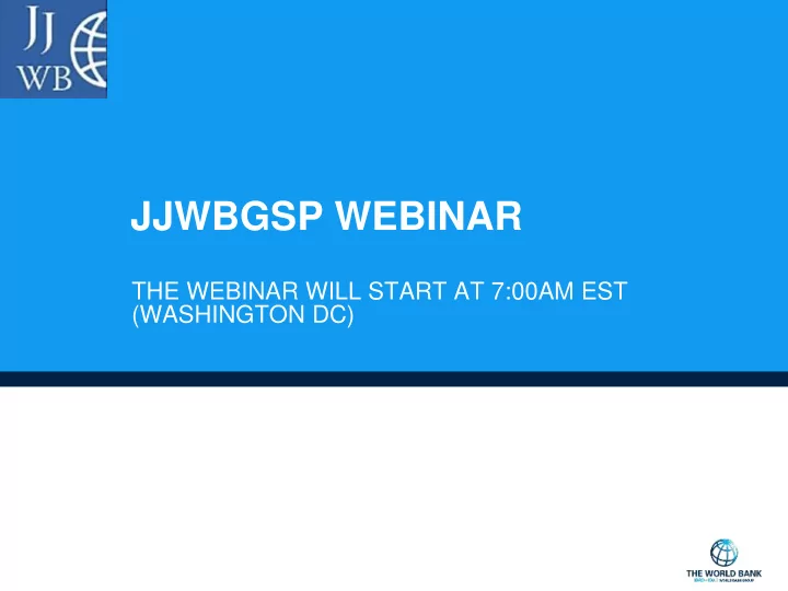 jjwbgsp webinar