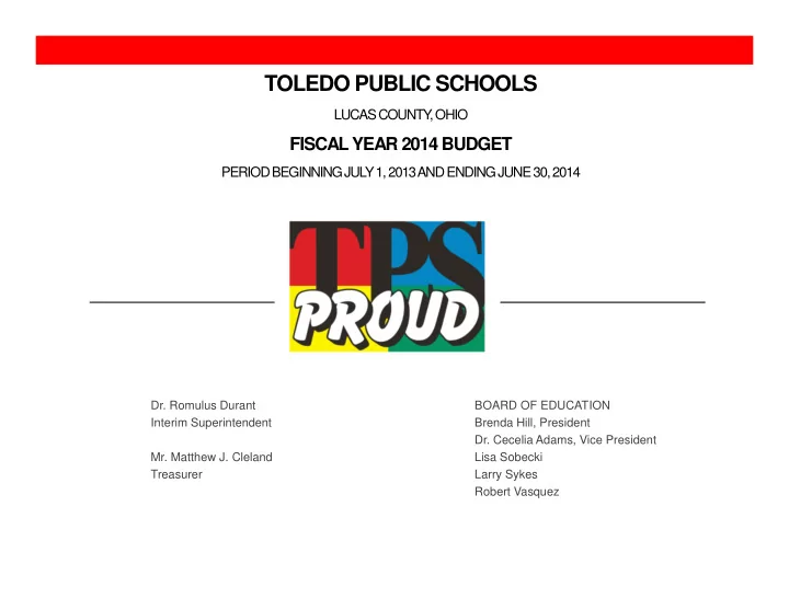 toledo public schools