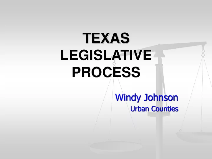 legislative