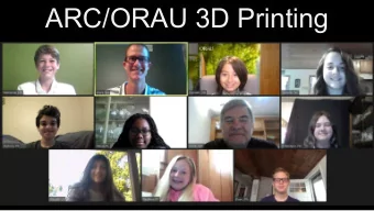 ARC/ORAU 3D Printing  ARC POD:  The Personal Protection Device  Realena, Zachary, Isabelle  ARC