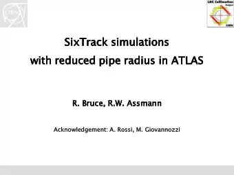 Six  Six  ixTrack  ixTrack  Track  Track si  simu  si  simu  mulatio  mulatio  lations  lations  ns