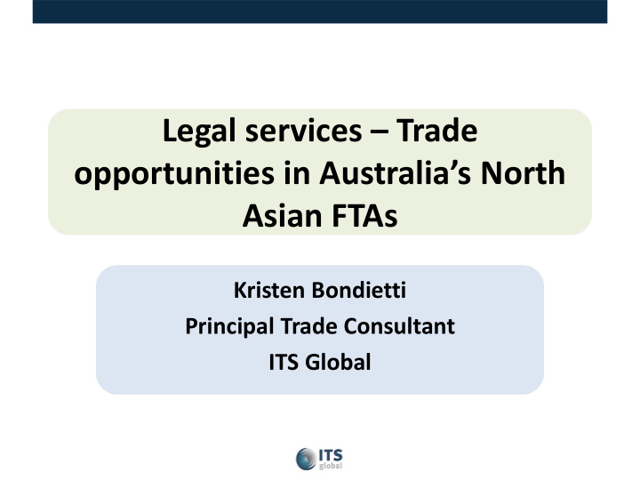 legal services trade opportunities in australia s north
