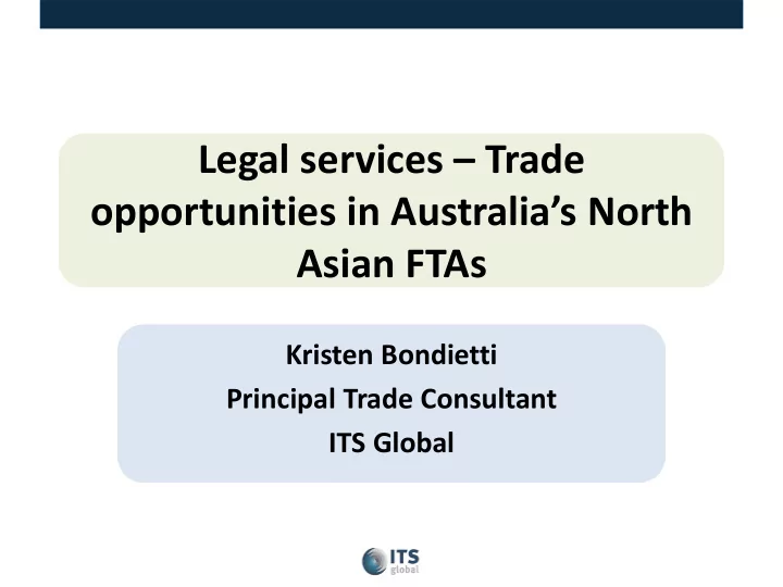 legal services trade opportunities in australia s north
