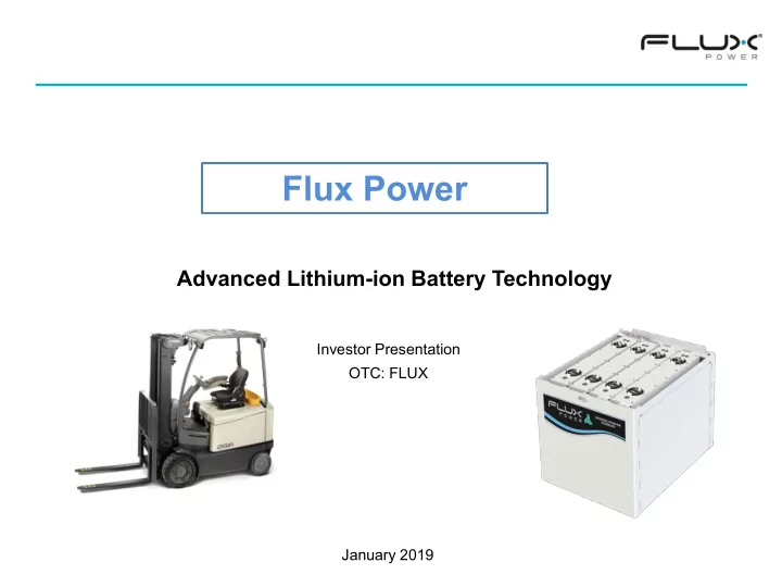 flux power