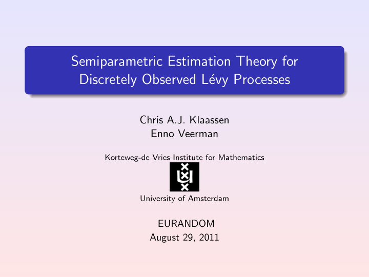 semiparametric estimation theory for discretely observed