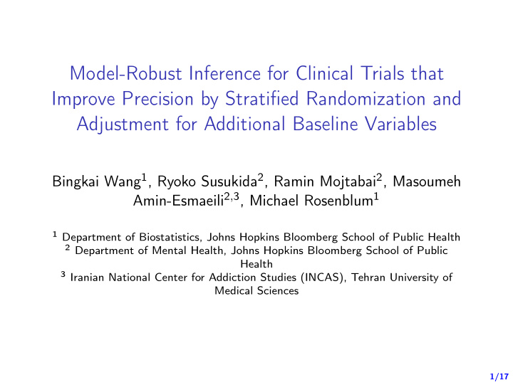model robust inference for clinical trials that improve