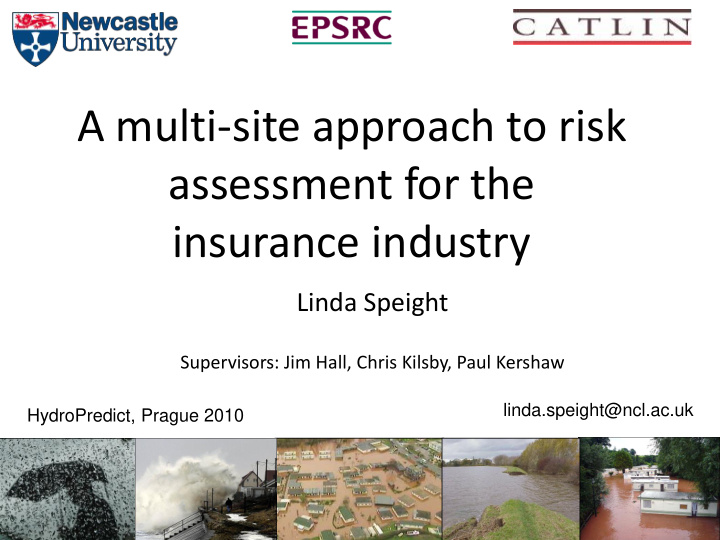 a multi site approach to risk assessment for the