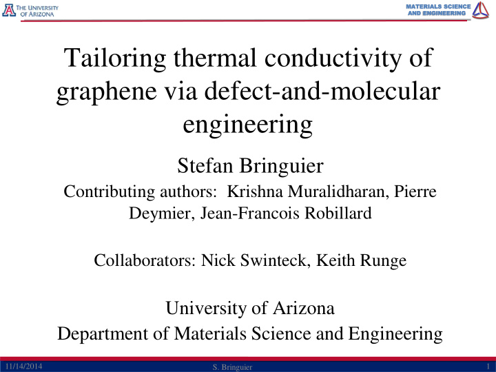 tailoring thermal conductivity of