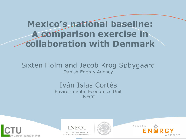 mexico s national baseline a comparison exercise in