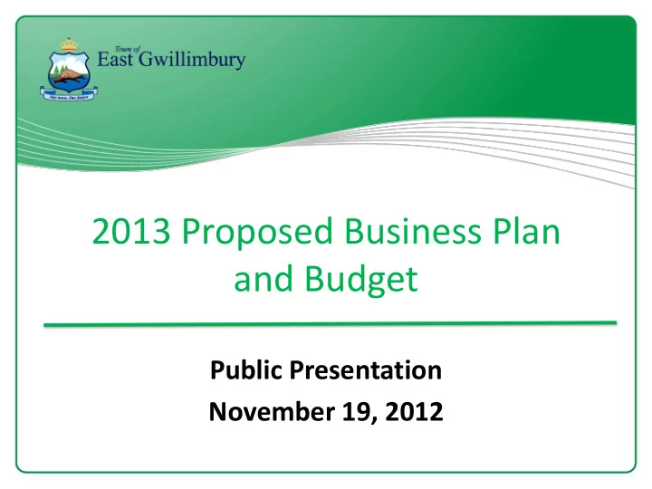 and budget