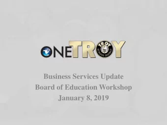 January 8, 2019  Agenda    2018-19 General Fund Budget Amendment #1    Summary of Revenues