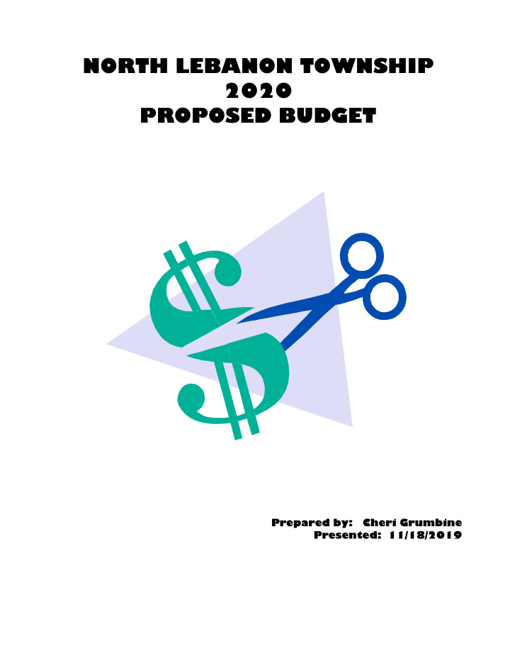 north lebanon township 2020 proposed budget