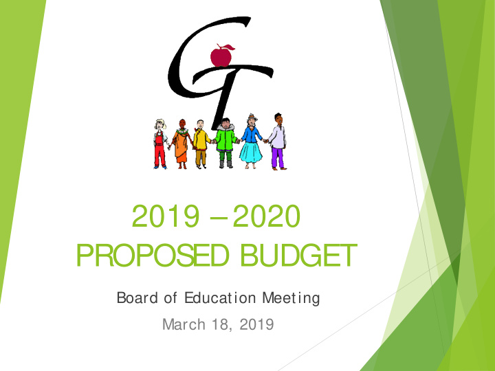 2019 2020 propos ed budget