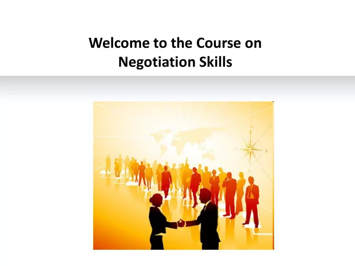 welcome to the course on