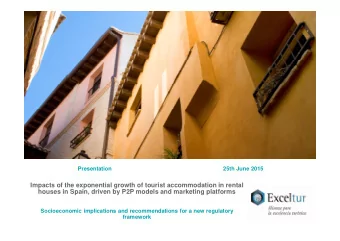 Impacts of the exponential growth of tourist accommodation in rental  houses in Spain, driven by
