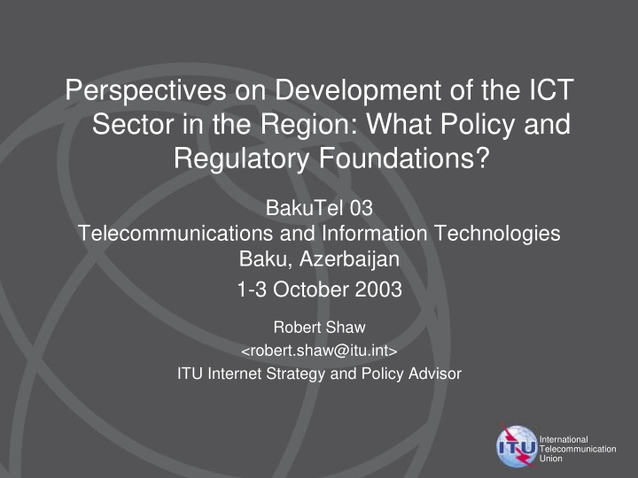 perspectives on development of the ict sector in the