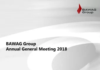 Annual General Meeting 2018  7 May 2018 | BAWAG Group AG  1  Managing Board of BAWAG Group  Anas