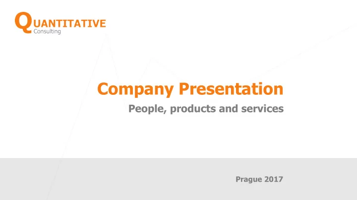 company presentation