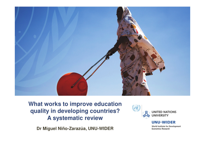 what works to improve education quality in developing