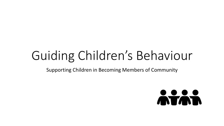 guiding children s behaviour
