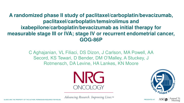 a randomized phase ii study of paclitaxel carboplatin