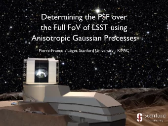 Determining the PSF over  the Full FoV of LSST using  Anisotropic Gaussian Processes