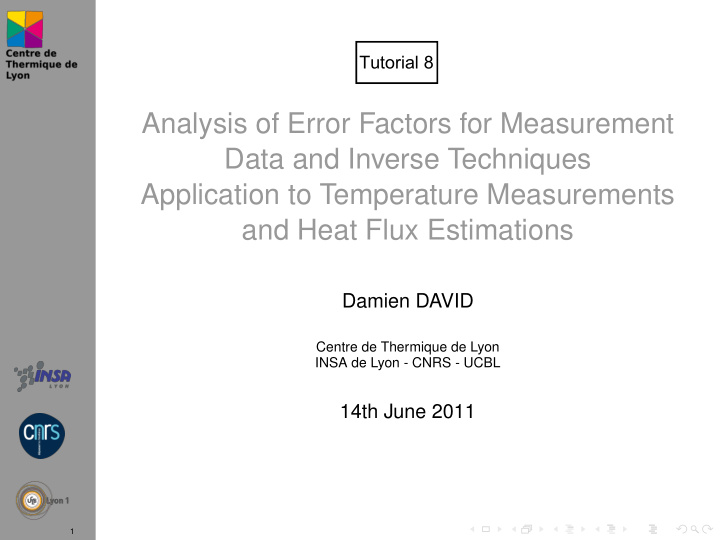analysis of error factors for measurement data and