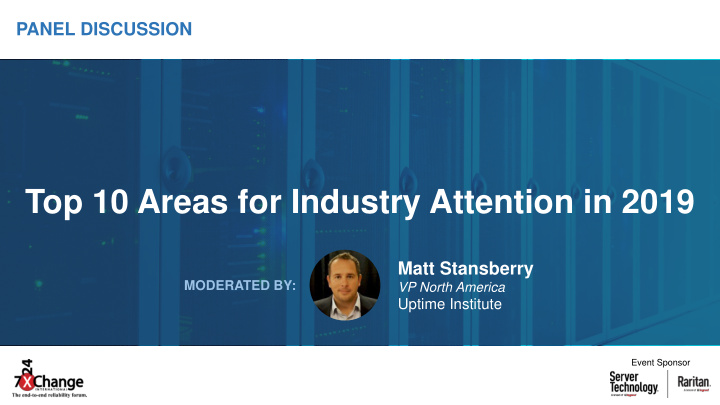 top 10 areas for industry attention in 2019