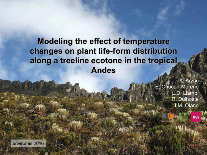 modeling the effect of temperature changes on plant life