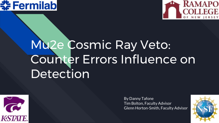 mu2e cosmic ray veto counter errors influence on detection