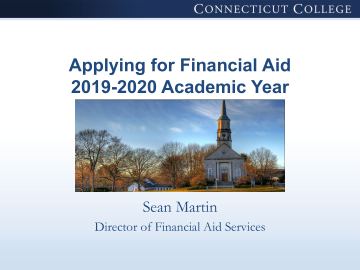 applying for financial aid 2019 2020 academic year